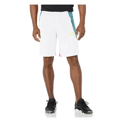 Under Armour Men's Baseline Basketball 10-Inch Shorts (101) White/Sti