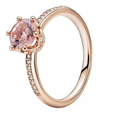 PANDORA Sparkling Crown Solitaire Pink Crystal