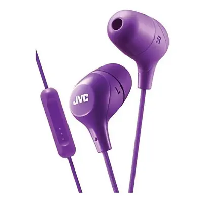 JVC HAFX38MV Marshmallow Earphones With Microphone & In-line Remote (Violet)