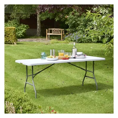 6ft Heavy Duty Picnic Camping Folding Plastic Table