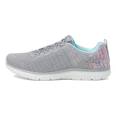 Skechers Womens Virtue Sneaker GreyMulti Wide