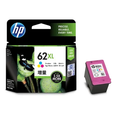 HP 62XL High Yield Tri-colour Original Ink Cartridge Page Yield (P/N C2P07AE)