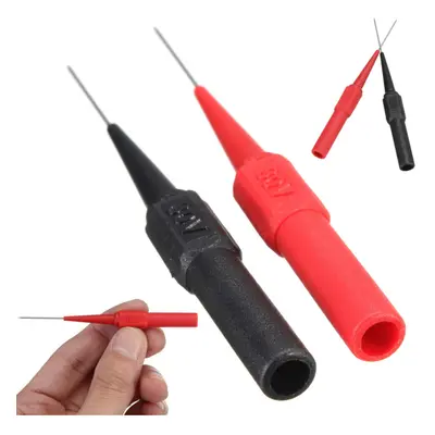 10pcs Insulation Piercing Needle Non-destructive Multimeter Test Probe Red/Black