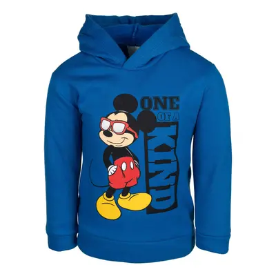 Disney Mickey Mouse Infant Baby Boys Fleece Pullover Hoodie Blue Mo