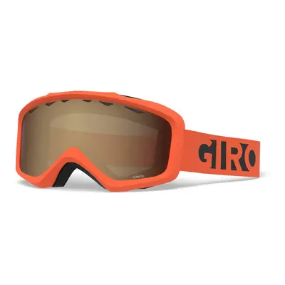 Giro Grade Youth Snow Goggles - Orange Black Blocks Strap with Amber R