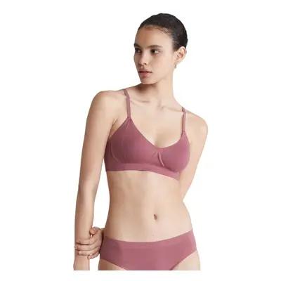 Calvin Klein Women's Bonded Flex Lightly Lined Bralette Crushed Berry