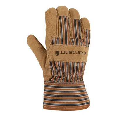 Carhartt Men's Suede Work Glove with Safety Cuff Brown Large (Pack o