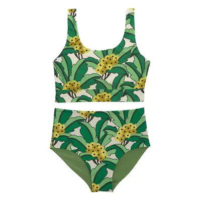 (10 UK, Green) Regatta Womens/Ladies Orla Kiely Tropical Reversible Bikini Set