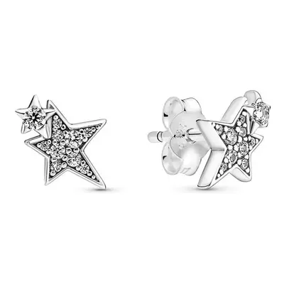 Pandora Sparkling Asymmetric Star Stud Earrings 290012C01