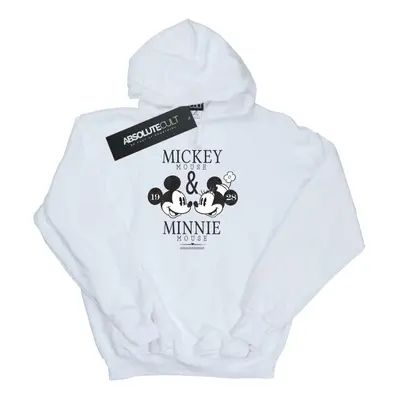 (XL, White) Disney Womens/Ladies Mickey And Minnie Mouse Mousecrush Mondays Hoodie