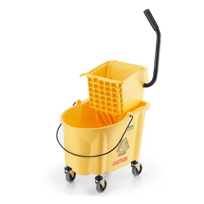 (26 quart) VEVOR Commercial Mop Bucket with Wringer Rolling Floor Cleaning Trolley