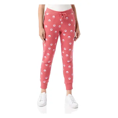 Amazon Essentials Disney Marvel Womens French Terry Fleece Jogger Sweatpants, Pink, Star Wars Re