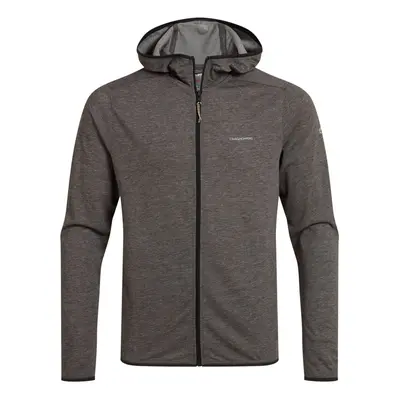 (M, Black Pepper Marl) Craghoppers Mens Deft Nosilife Full Zip Hoodie