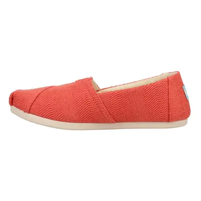 TOMS Womens Alpargata Classic Slip On Flats Casual - Red - Size 9.5 B