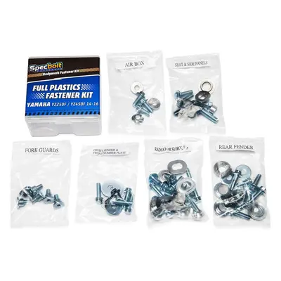 Specbolt Brand Full Plastics Fastener Kit Fits Yamaha: YZ250F / YZ450F