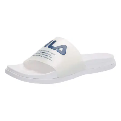 Fila Women's Drifter Lux Clear Slide Sandal White Red Navy