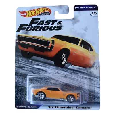 Hot Wheels 1/4 Mile Muscle '67 Chvrolet Camaro 4/5 Yellow [Fast & Fur