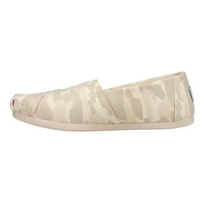 TOMS Womens Alpargata Camo Slip On Flats Casual - Beige - Size B