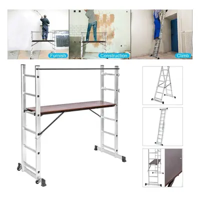 Multi Purpose Working Scaffolding Ladder Working W/Wheels Platform