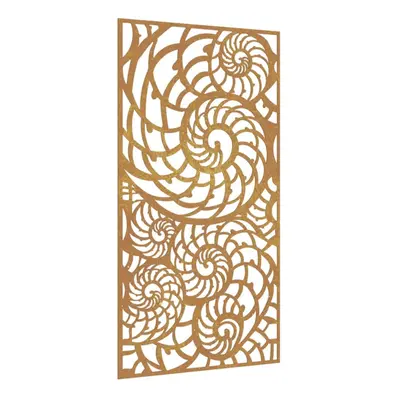 vidaXL Garden Wall Decoration Wall Art Wall Decor Corten Steel Shell Design