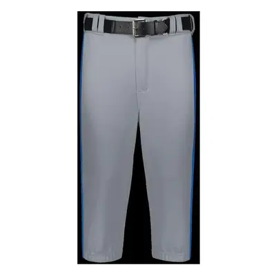 Russell R21LGM.B9R.2XL Adult Piped Diamond Series Knicker 2.0 Pant, Baseball Gray & Royal - 2XL