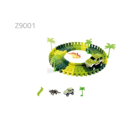 (Z9001) Dinosaur World Flexible Racing Car Track Toys Construction Play Game Educational Set Toy