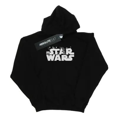 (7-8 Years, Black) Star Wars Boys Minimalist Logo Hoodie