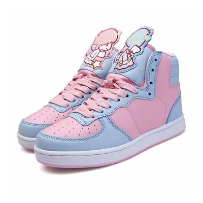 (38) Anime Harajuku Cute Lolita Womens Little Twin Star Hi Tops Shoes