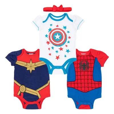 Marvel Avengers Spider-Man Captain America Captain Newborn Baby Girls