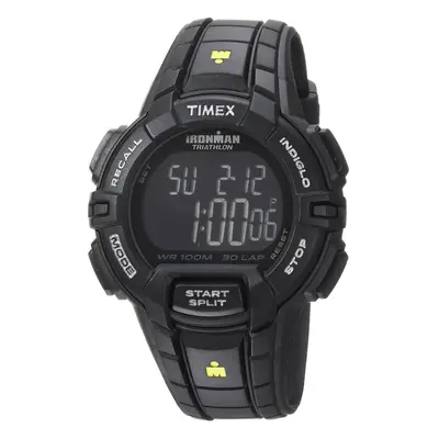 Timex Men's TW5M15900 Ironman Rugged Full-Size Black/Yellow Resin