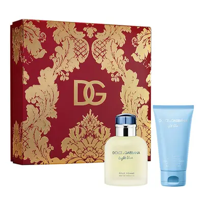 D&G Light Blue for Men Gift Set 75ml EDT Spray & ASB 50ml