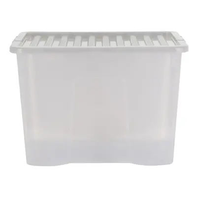 6 x Wham Crystal Litre Box & Lid - Tint Grey