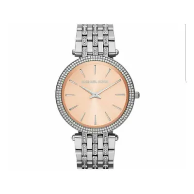 Michael Kors Ladies Darci Watch Pink Dial & Stainless Steel MK3218