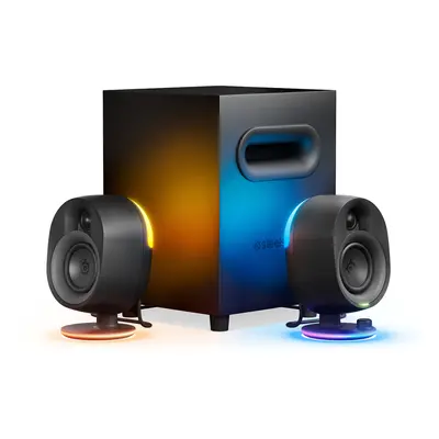 SteelSeries Arena RGB Illuminated Gaming Speakers with Powerful Bass Subwoofer and Bluetooth For