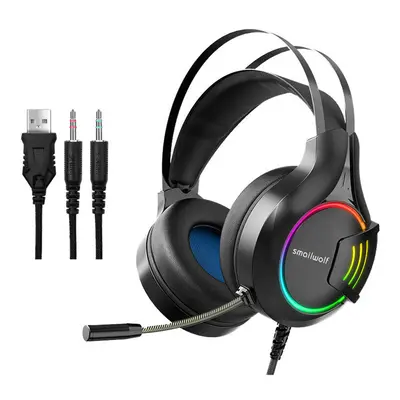 Gaming Headset Stereo RGB Lighting Wired Gaming Headphones With Microphone for PS4 for PS5 for X