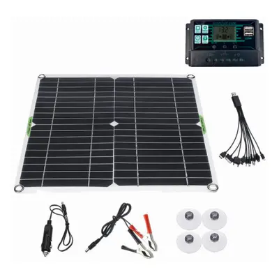 (70A) 100W Solar Panel Kit 12V Battery Charger 10-100A Controller For Ship Motorcycles Boat