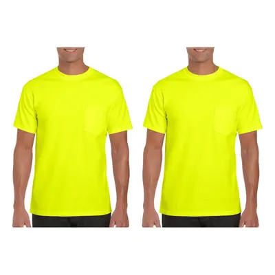 Gildan mens Dryblend Workwear T-shirts With Pocket 2-pack T Shirt Sa