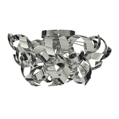 Searchlight Lights Acrylic Curls Half Flush Ceiling Light Indoor Home Lighting