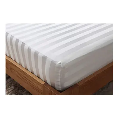 40cm Extra Deep Stripe Fitted Sheet 100% Egyptian Cotton Thread Count Bedsheet Mattress Covers W