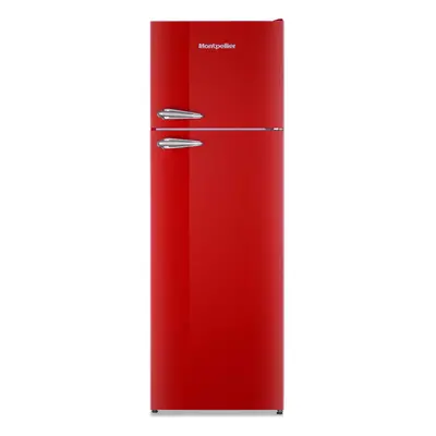 312litre RETRO Fridge Freezer Class E Red