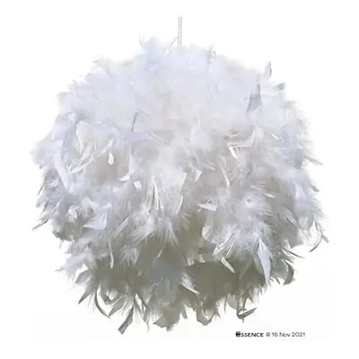 ESSENCE Lights, Fluffy Feather Lampshade for Pendant, Table and Floor lamp, Suitable for Living 