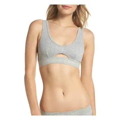 Calvin Klein Women's Body Unlined Keyhole Bralette Grey Heather Smal