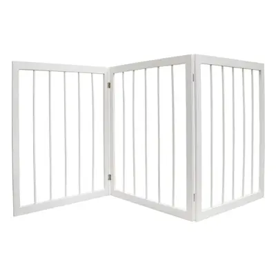 CHERISH - Section Wooden Solid Wood Folding Pet Gate - White