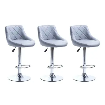 3pc Madrid Bar Stools | Gas Operated Rising Kitchen Stools