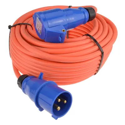 kenable Caravan Motorhome 3Pin Electric Hookup 2.5mm Mains Extension Cable 25m