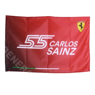 Scuderia Ferrari - Official Formula Merchandise - Carlos Sainz Flag