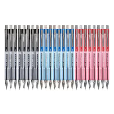 Pilot Better Ball Point Retractable Pen Assortment Fine Point Each Black Blue and Red (24 Pens T