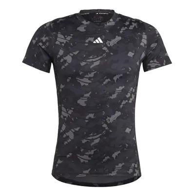 adidas Men's Techfit T-Shirt Black/Print X-Large