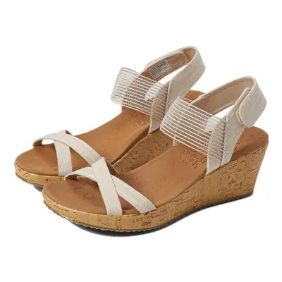 Skechers Women's Cork Wedge Sandal Natural 8.5