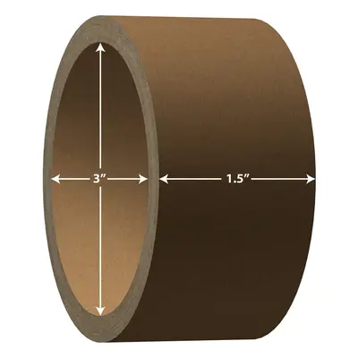 Label Cores 3"" Inner Diameter. Rigid Cardboard. Variety of Widths Available. (3"" Inner Diamete